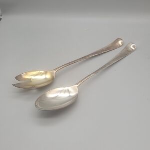 Vintage Silver Salad Set